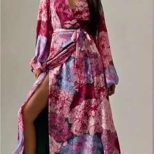 Floral Maxi Wrap dress